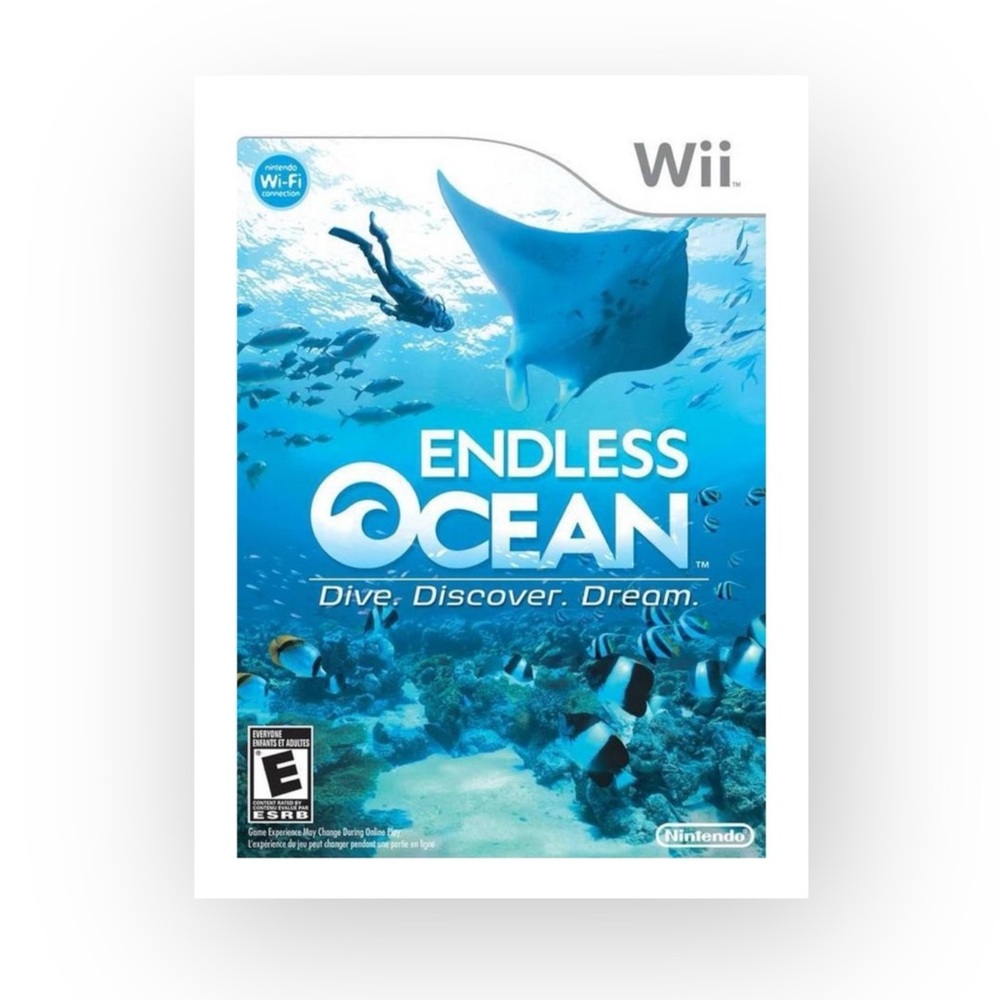 HTF: Nintendo Wii 𓆝 Endless Ocean: Dive Discover Dream Game 𓆝 Original Case 𓆝